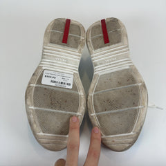 Prada Patent Blue Cups Lowtop Sneakers