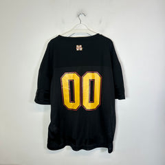 Off-White Black/Yellow Mesh Football Jersey Size L