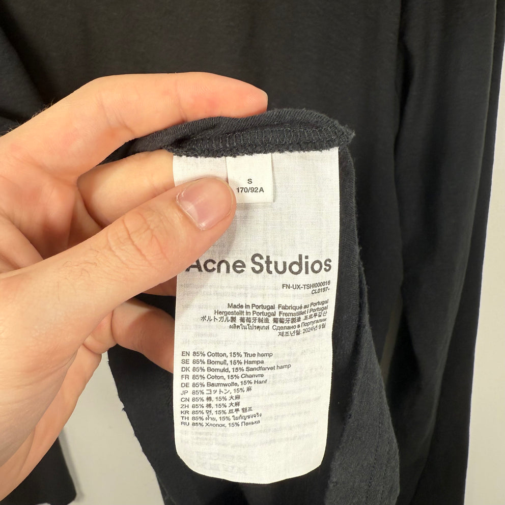 Acne Studios 'Stockholm' Black Longsleeve Size M