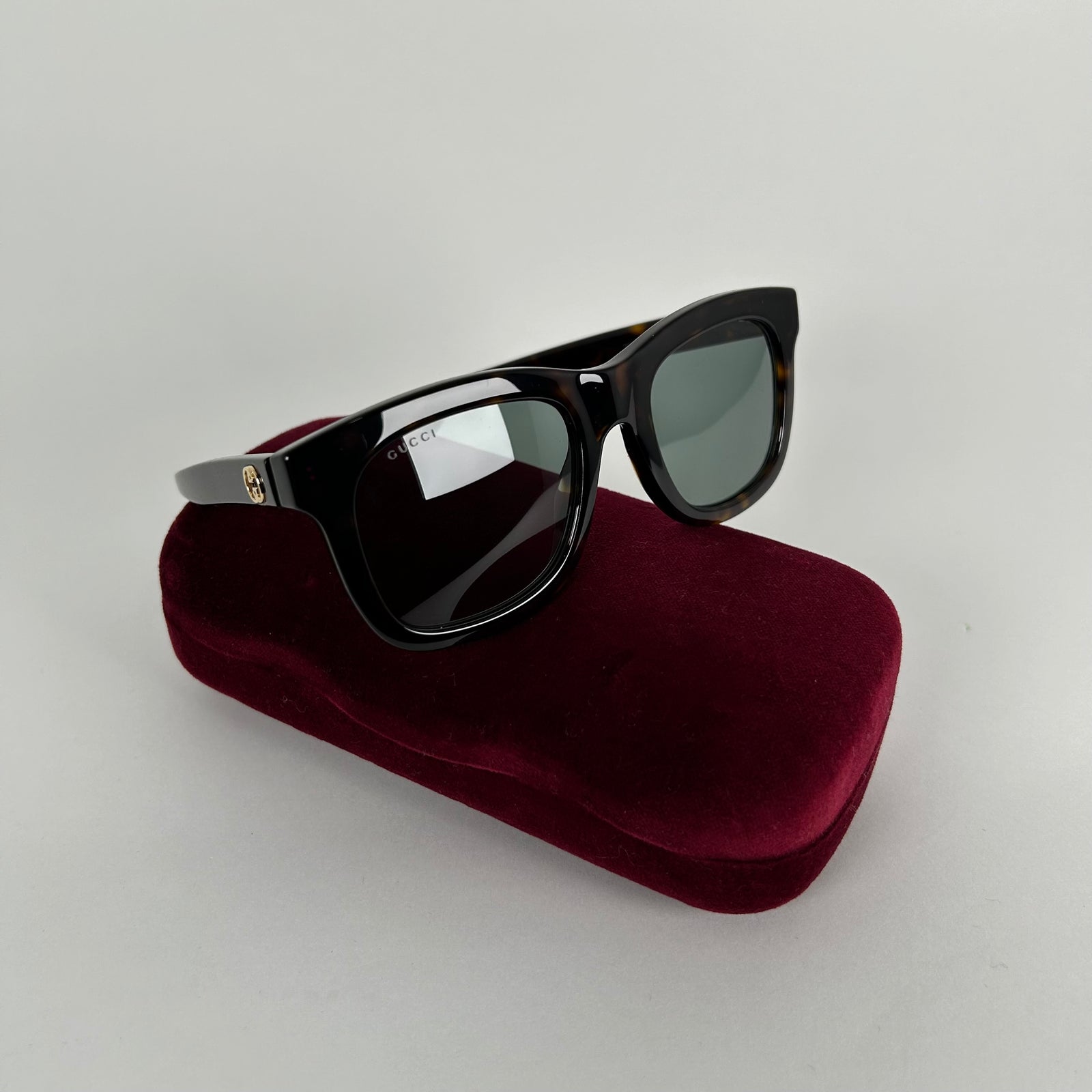 Gucci Brown GG Square Sunglasses