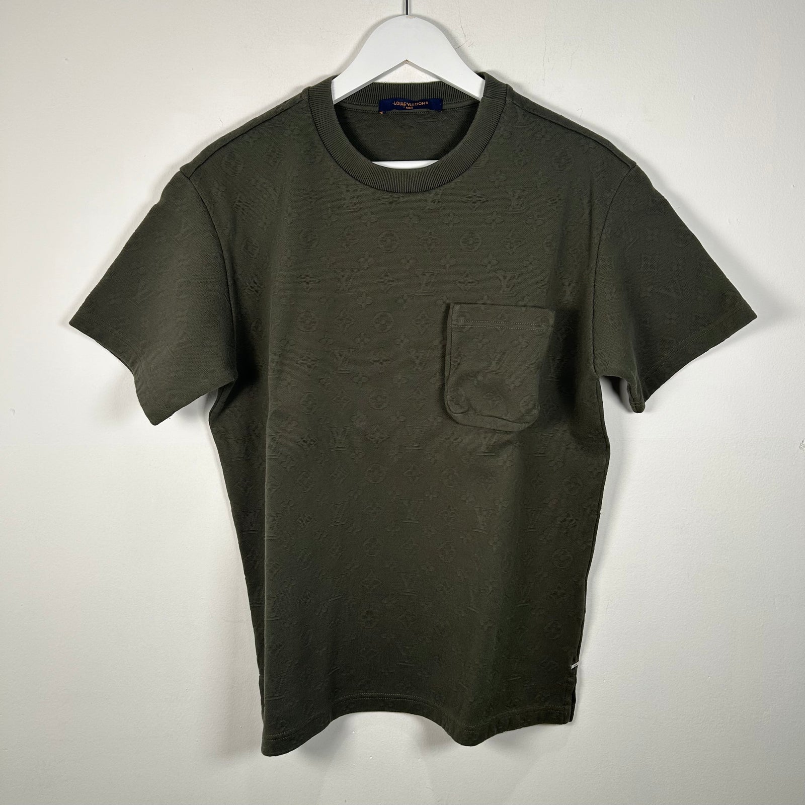 Louis Vuitton Green Monogram Knitted T-Shirt Size M