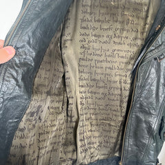 14th Addiction Leather Poem Jacket Size S