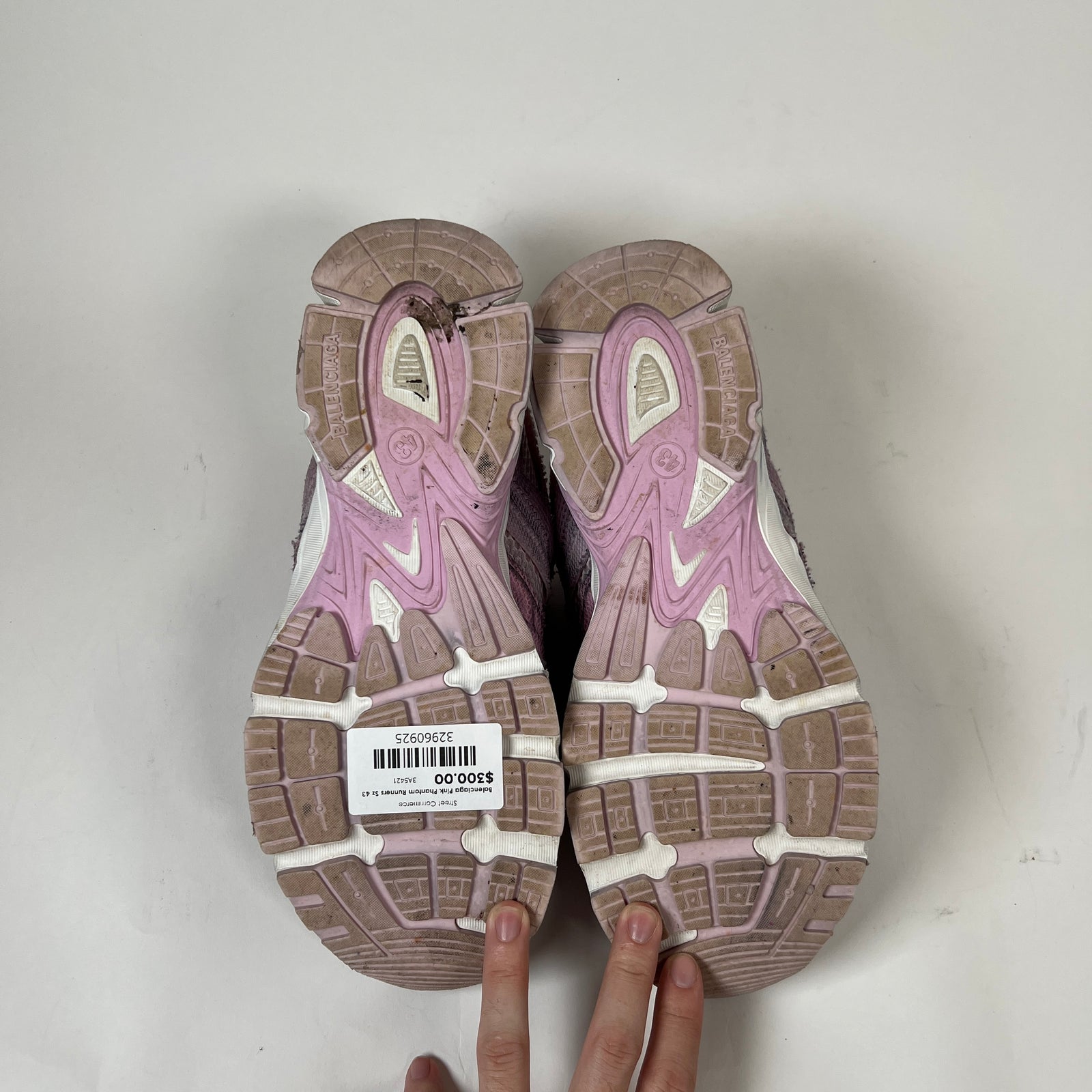 Balenciaga Pink Phantom Runners Sz 43