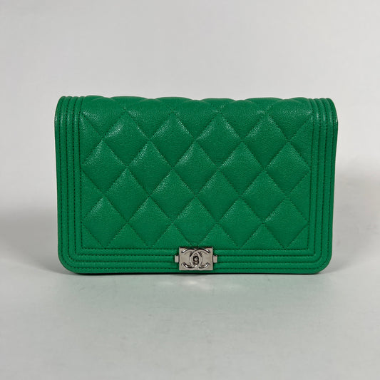 Chanel Mini Boy Bag Green