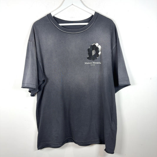 Maison Margiela Grey Faded Logo T-Shirt