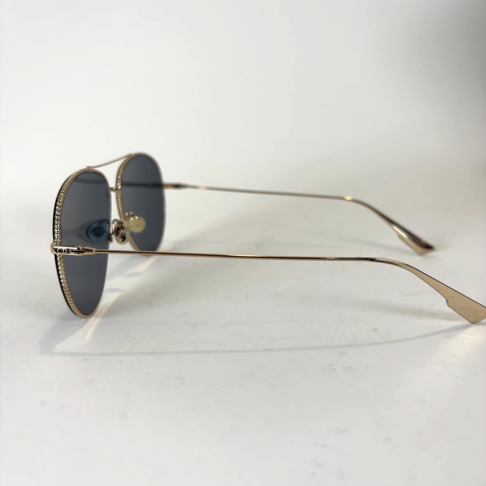 Dior Gold Wire Frame Avaitor Sunglasses