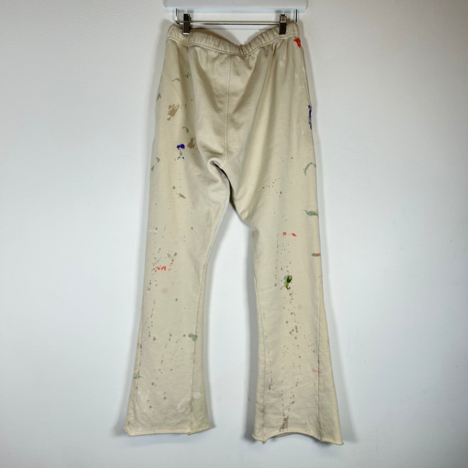 Gallery Dept Cream Paint Splatter Flared Sweatpants Size M