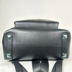 MCM Black Lamsbskin Leather Backpack