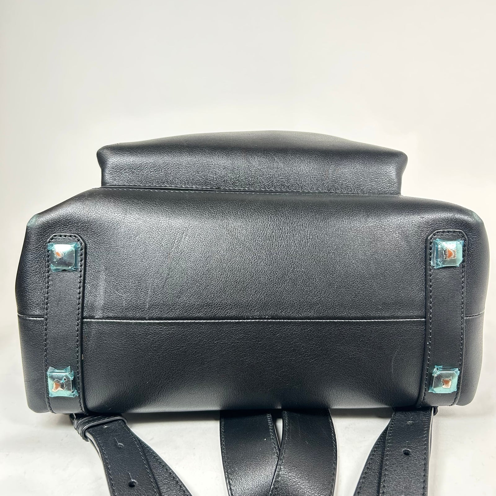 MCM Black Lamsbskin Leather Backpack