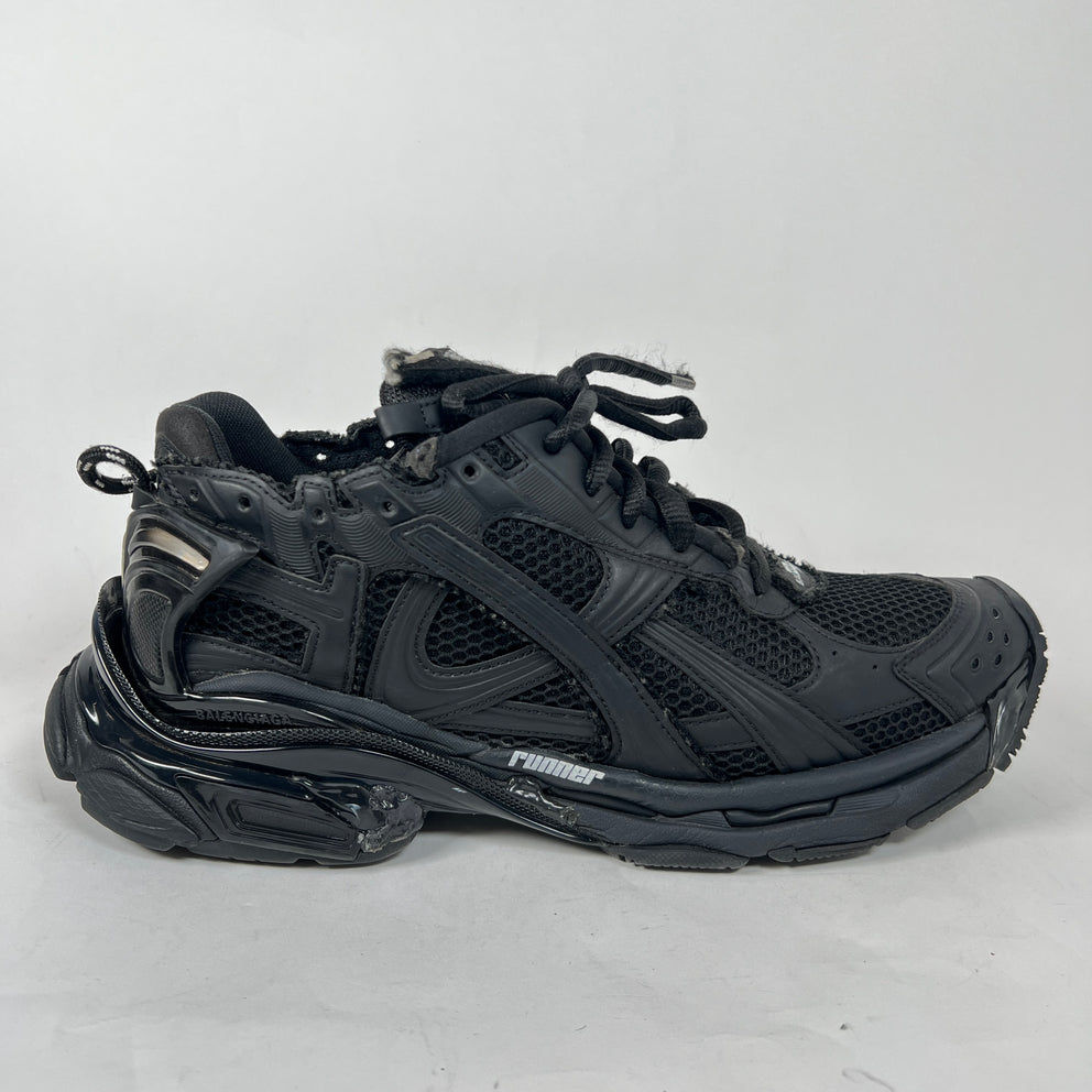 Balenciaga Triple Black Matte Runners Size 45