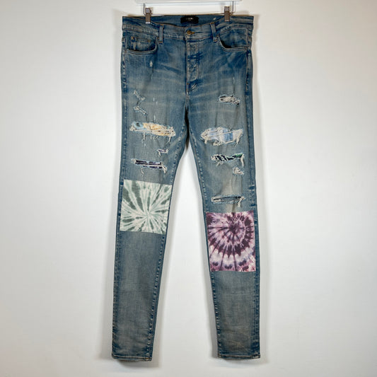 Amiri Tye Dye Patch Jeans Size 36
