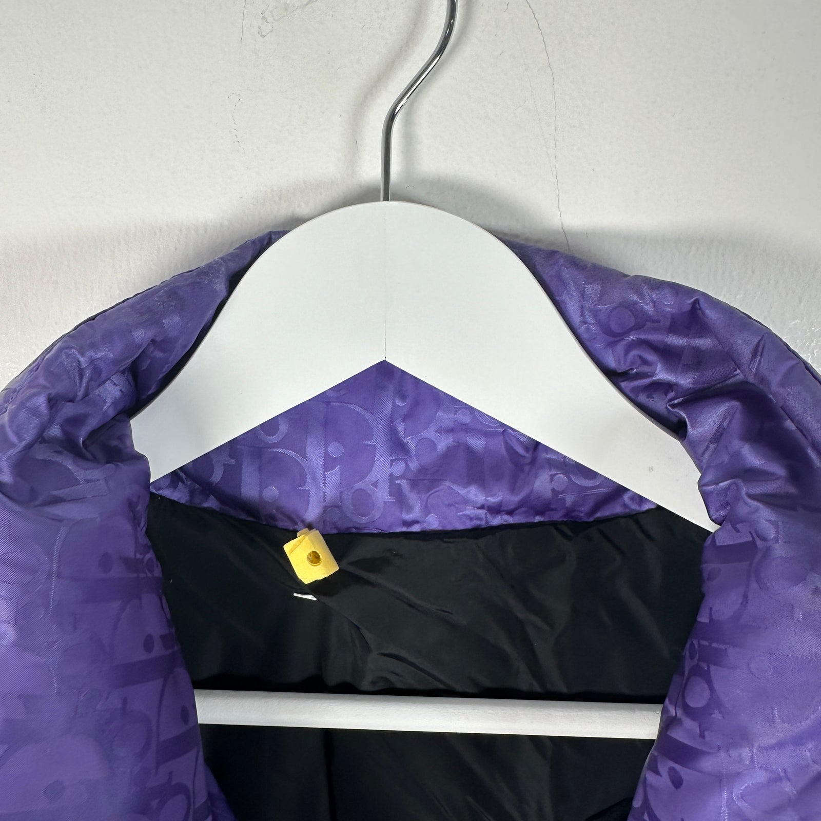 Dior Oblique Purple Puffer Jacket Size 54