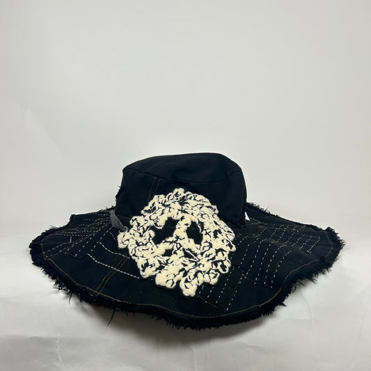 Denim Tears Black Peace Patchwork Hat