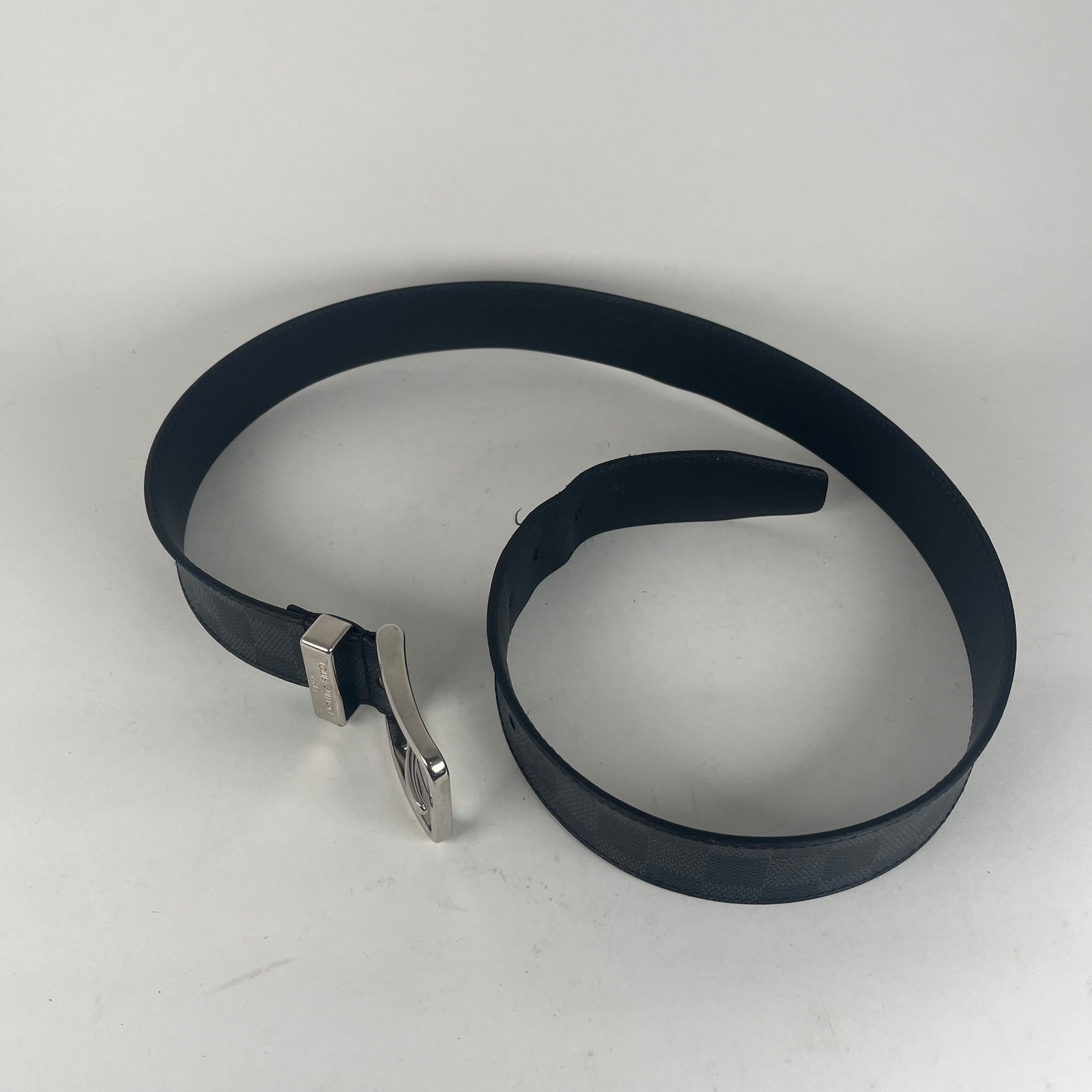 Louis Vuitton Damier Graphite Square Belt Size 34