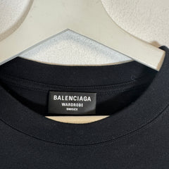 Balenciaga Black Copyright Logo T-Shirt Size M