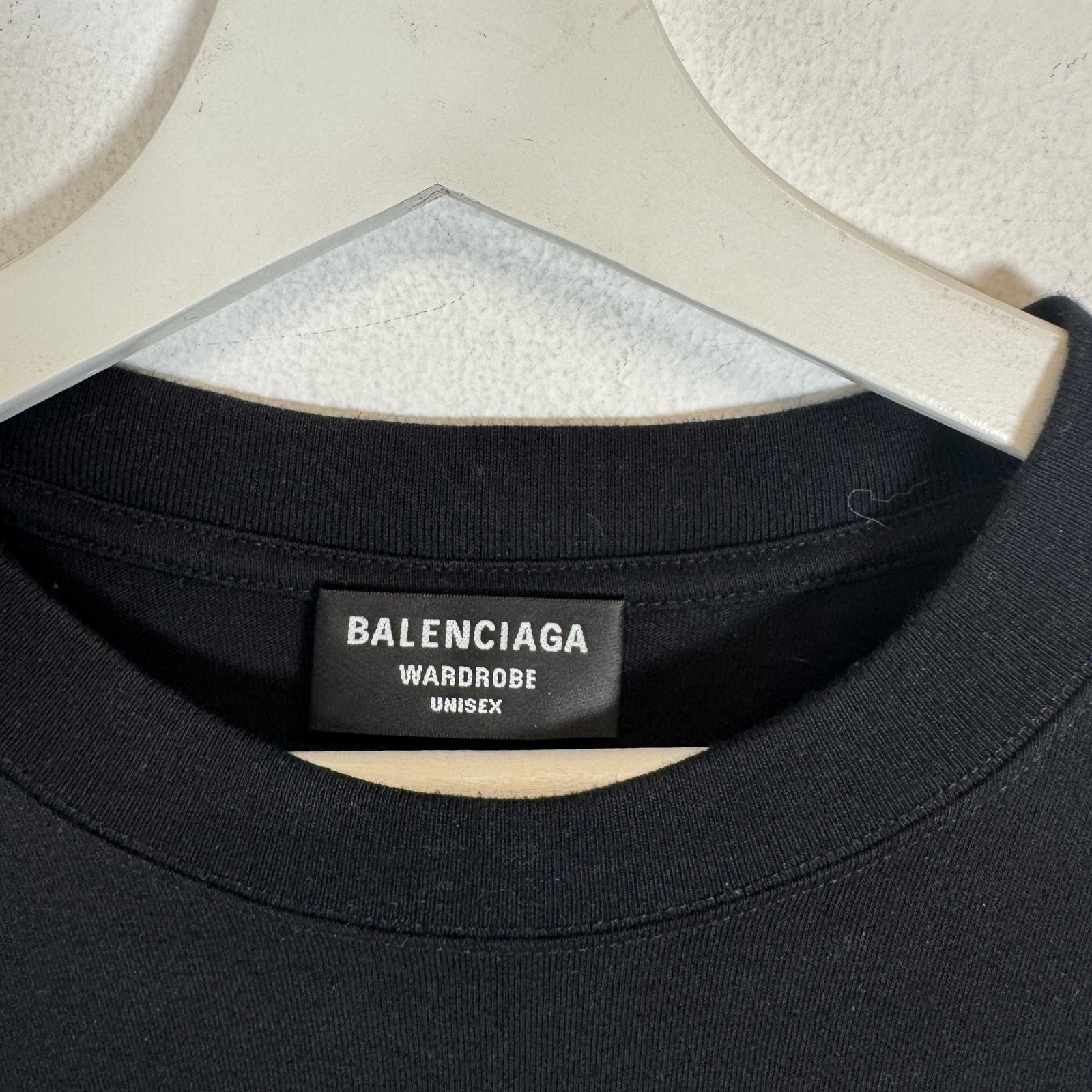 Balenciaga Black Copyright Logo T-Shirt Size M