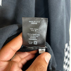 Rhude Black Classic Checkered Hoodie Size S