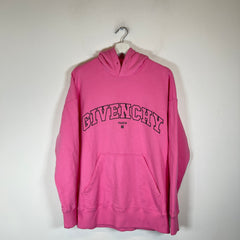 Givenchy Pink Paris Logo Hoodie Size S