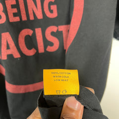 Gallery Dept Black ‘Stop Being Racist’ T-Shirt Size L
