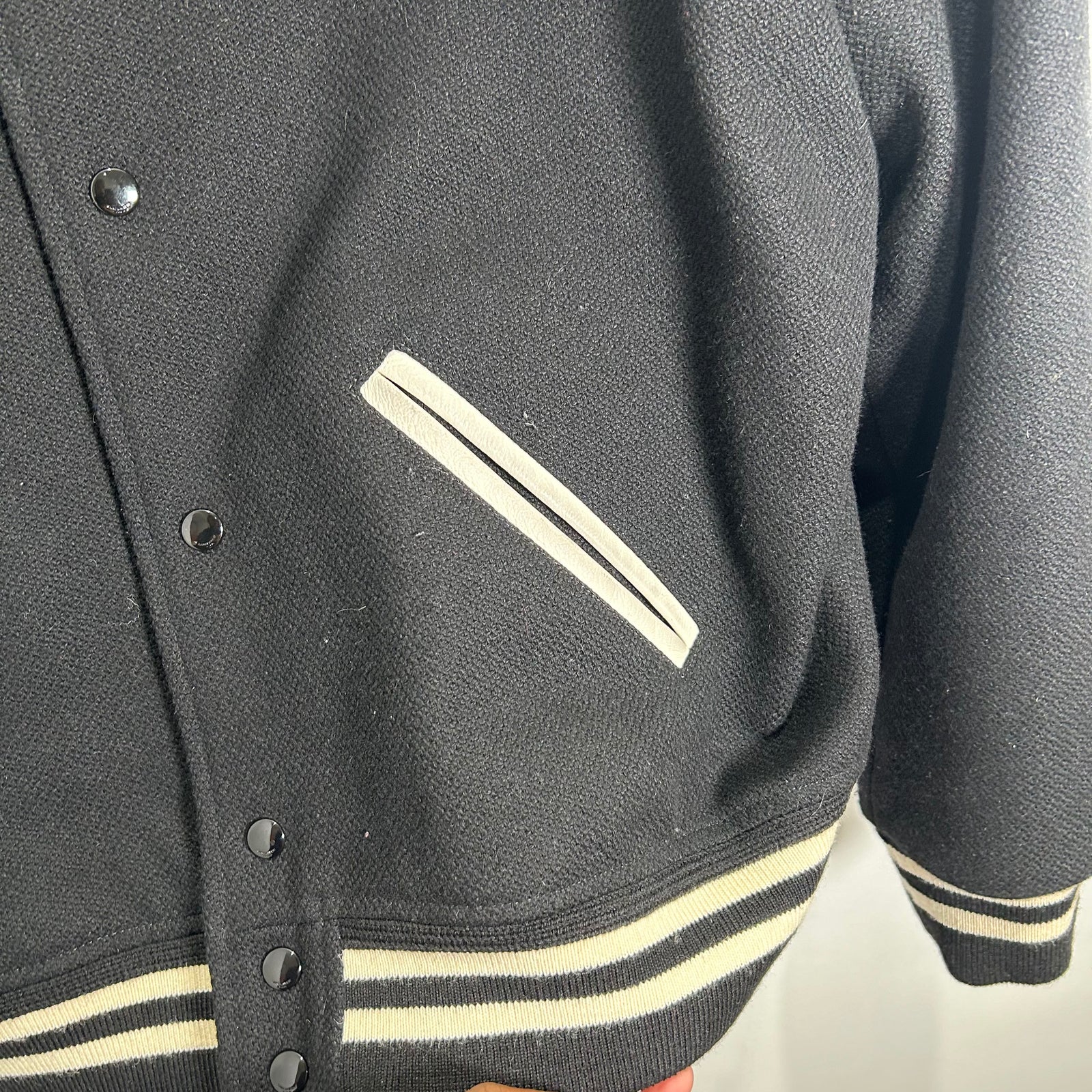 Saint Laurent Teddy Jacket Black Size XL (56)