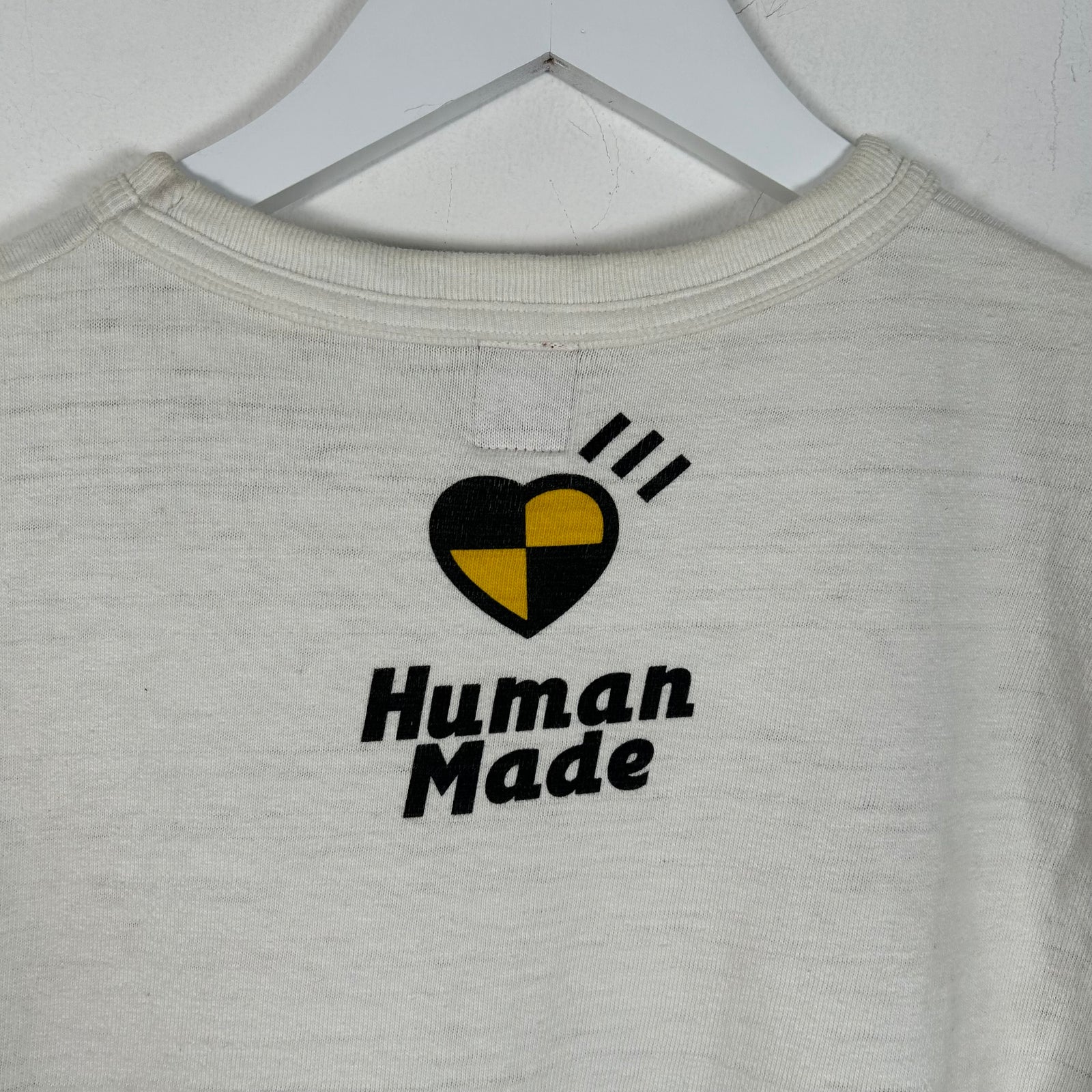 Human Made White 'Human Testing' T-Shirt Size M