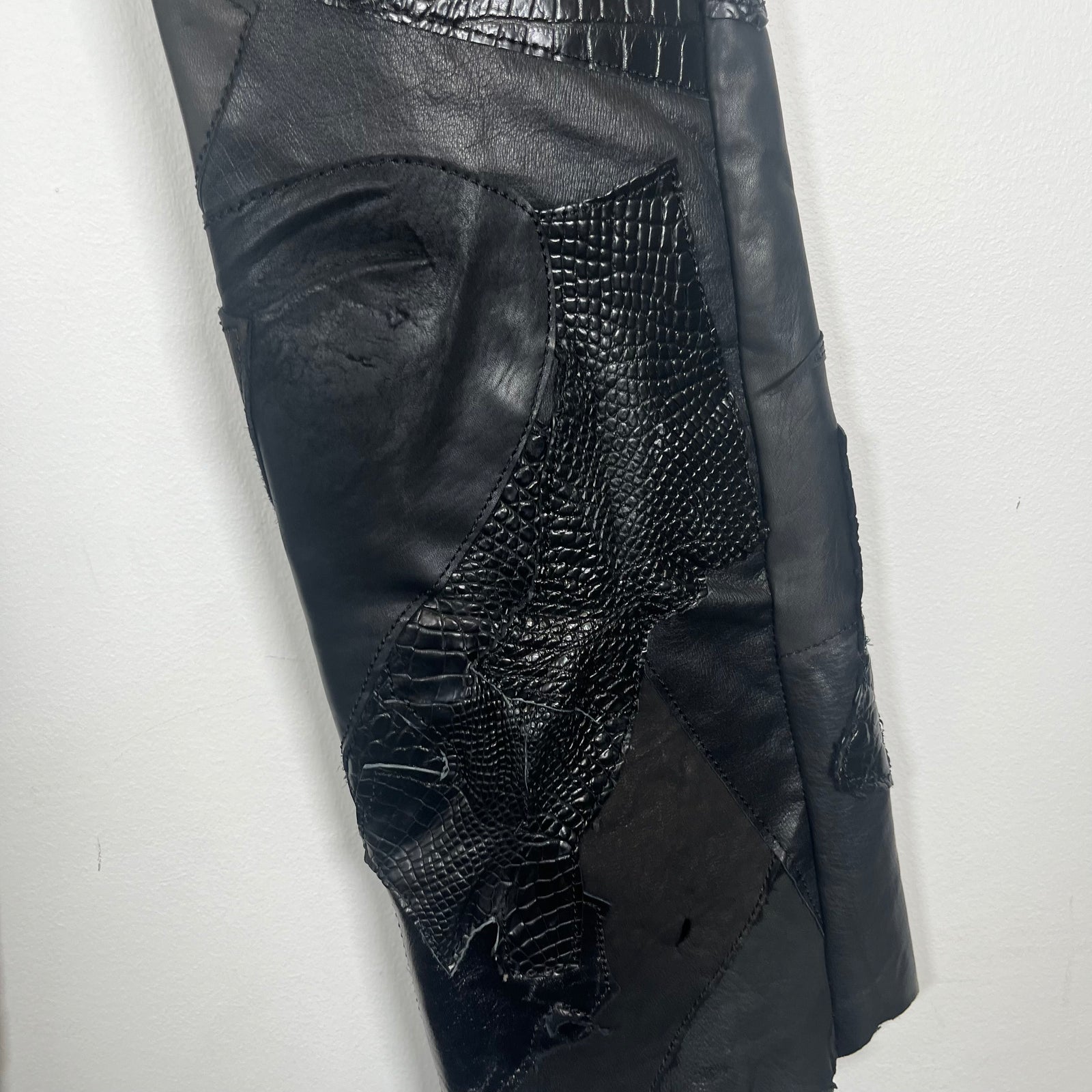 Yasuyuki Ishii Leather Patchwork Pants Size 30