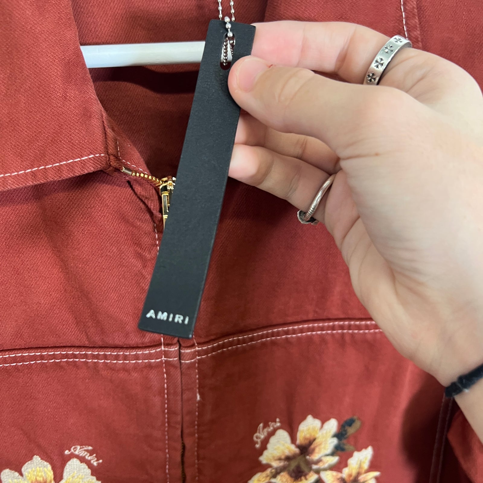Amiri Red Western Work Jacker Size XL