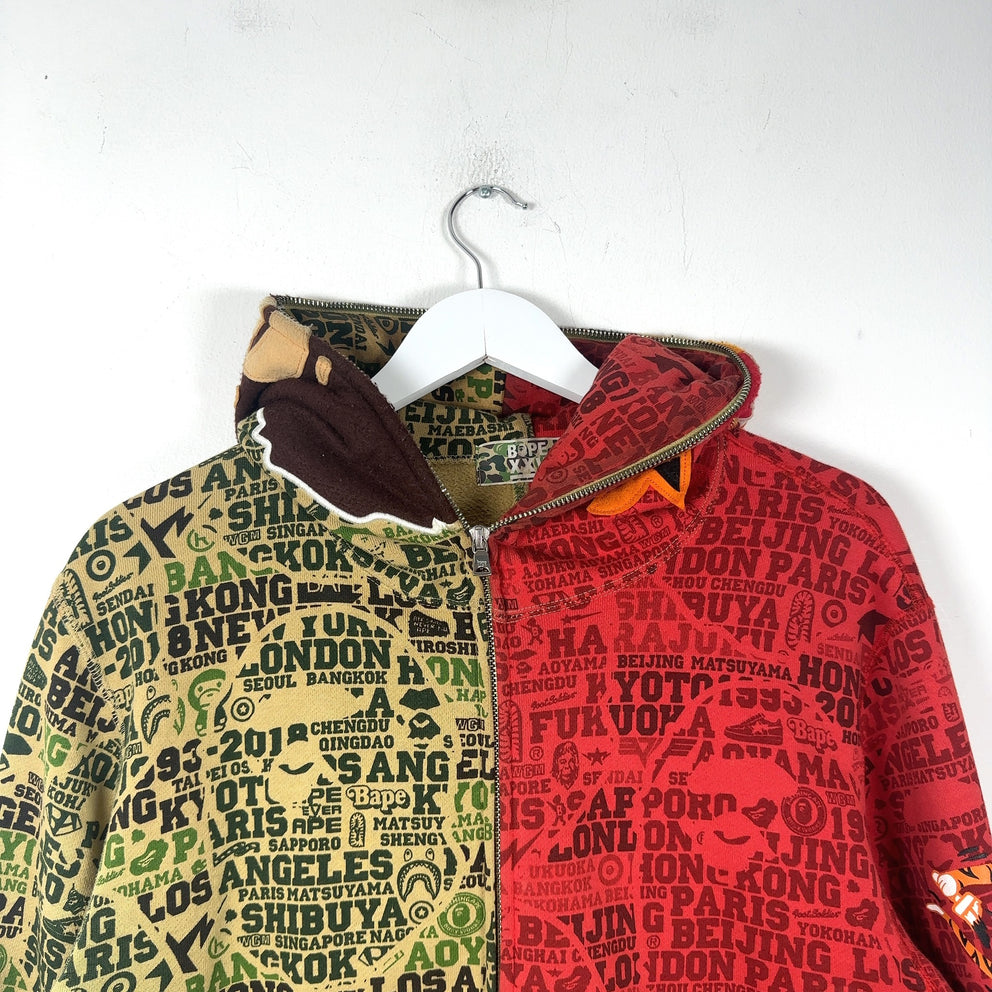 Bape XXV 'Cities' Split Camouflauge Hoodie