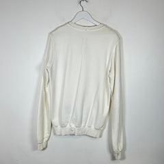 Rick Owens White Felpa Crewneck Size L