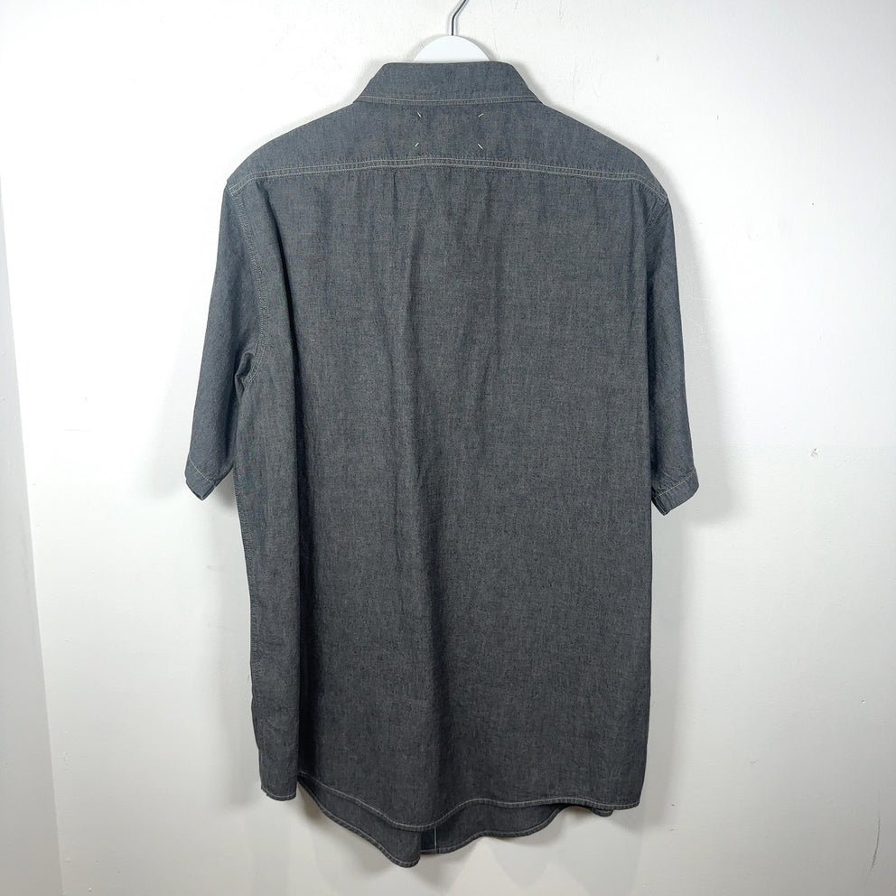Maison Margiela Short-Sleeve Broadcloth Shirt