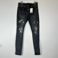 Purple Brand Grey Distressed Jeans Size 30
