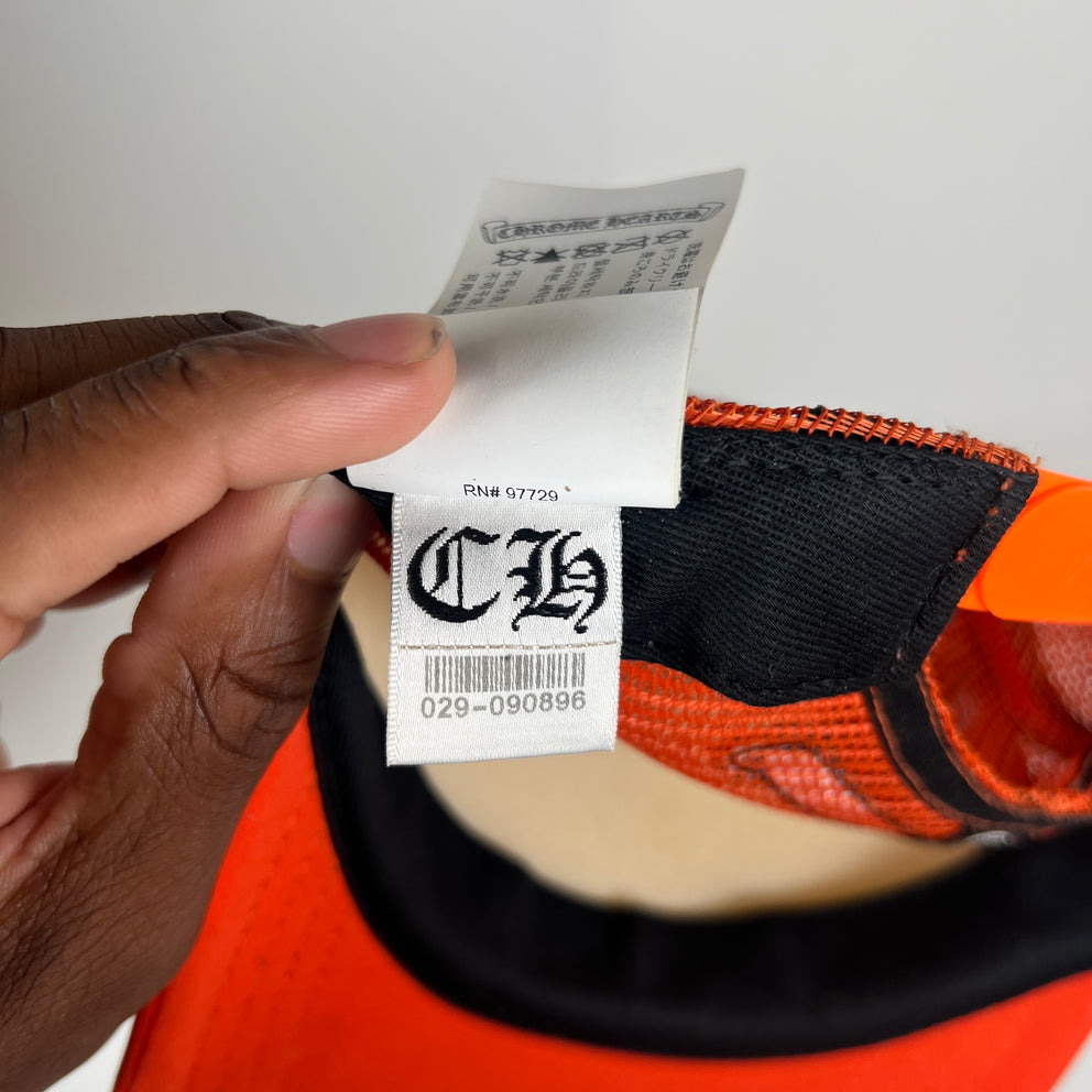 Chrome Hearts Matty Boy Orange Stay Fast Trucker Hat