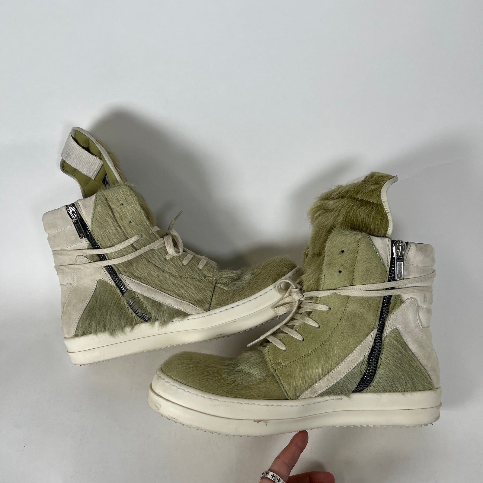 Rick Owens Acid Ponyhair Geobasket Size 45