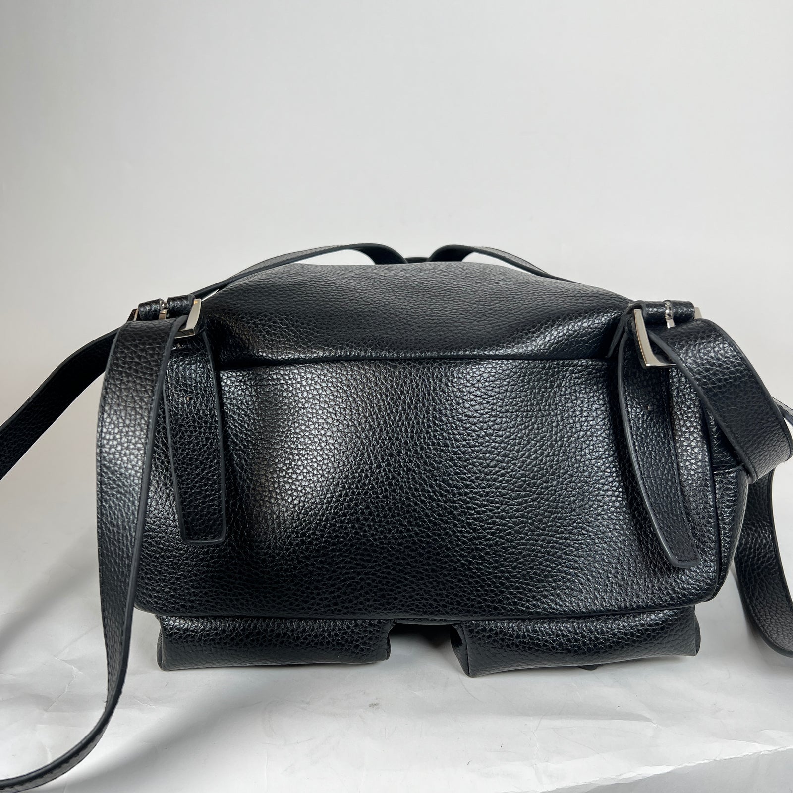 Vivienne Westwood Black Orb Leather Backpack