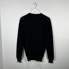 Gucci Black Monogram Sweater Size L