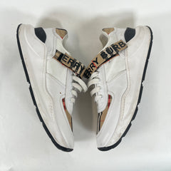 Burberry Beige Check Ronnie Low Sneaker Size 44