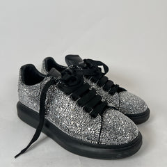 Alexander McQueen Black/Silver Crystal Sneaker Size 43