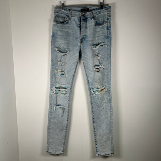 Amiri Tye Dye Patch MX1 Jeans Size 33