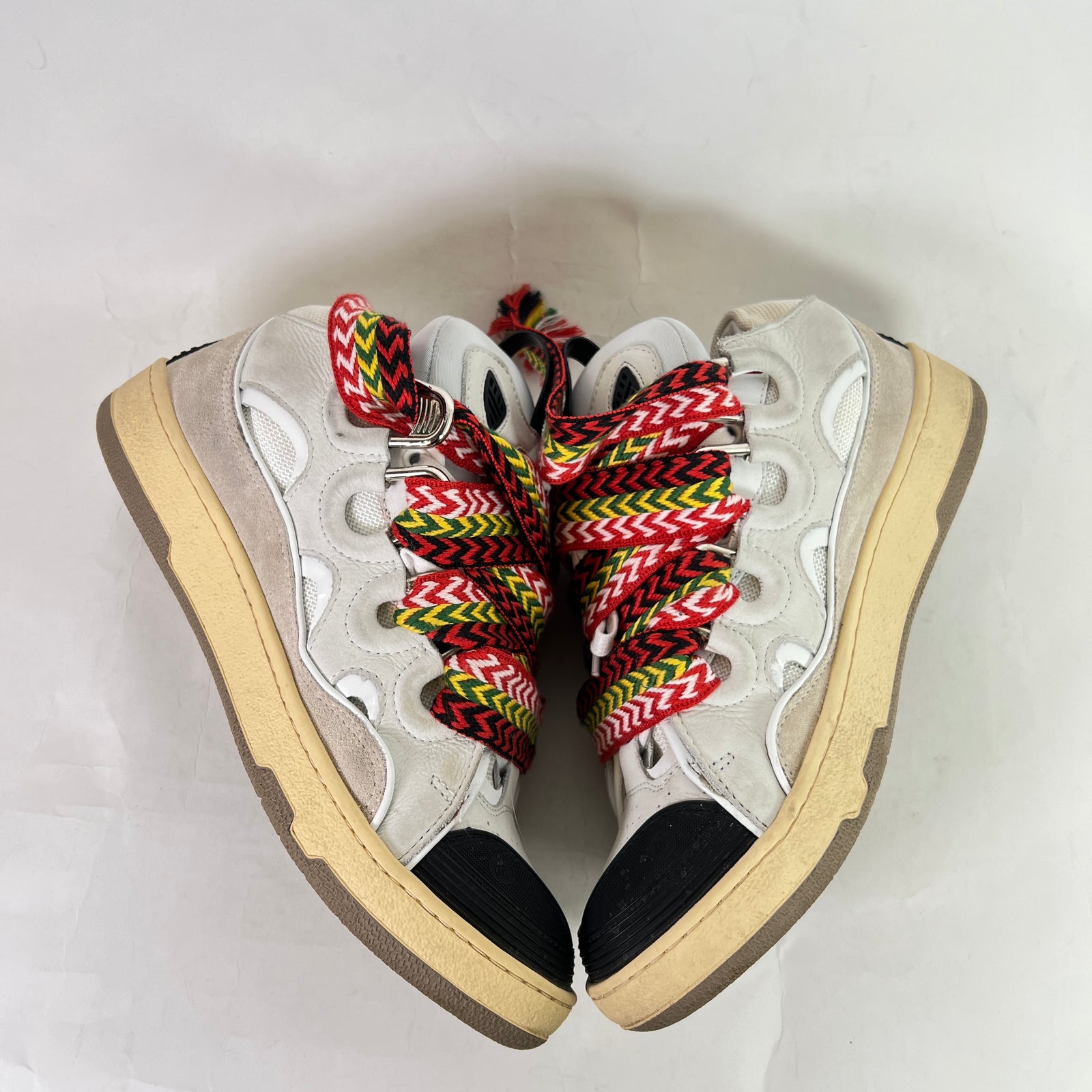 Lanvin White OG Curb Sneaker Size 43