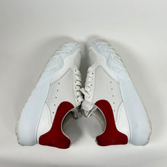 Alexander McQueen White/Red Court Trainers Size 38