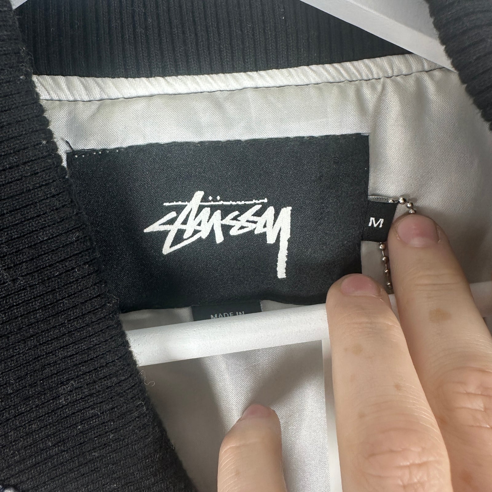 Stussy Flannel Zip Up Jacket Size M