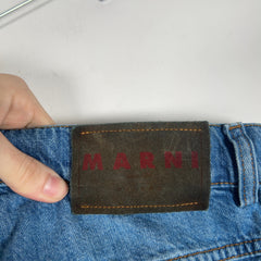 Marni Mohair Patchwork Denim Jeans