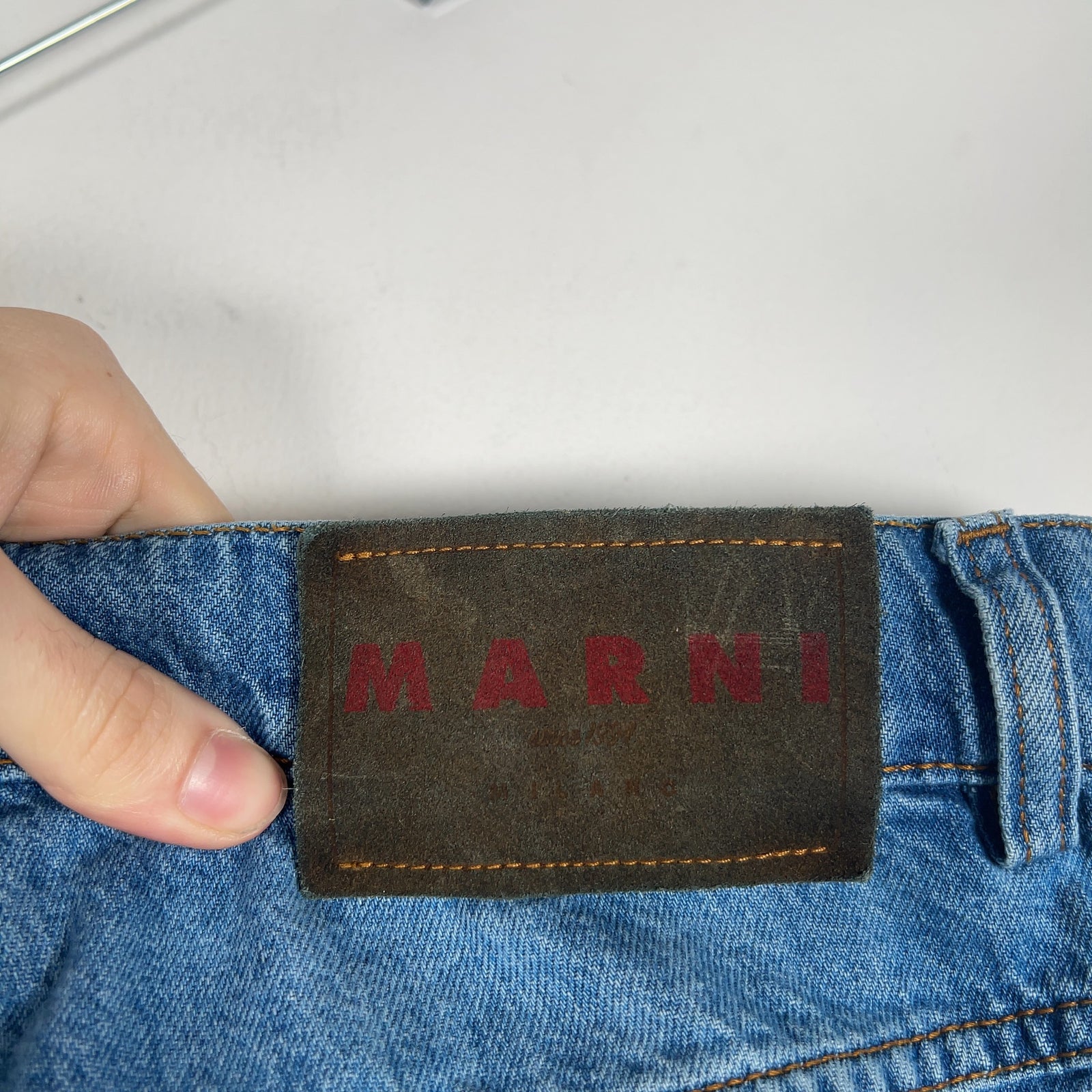 Marni Mohair Patchwork Denim Jeans