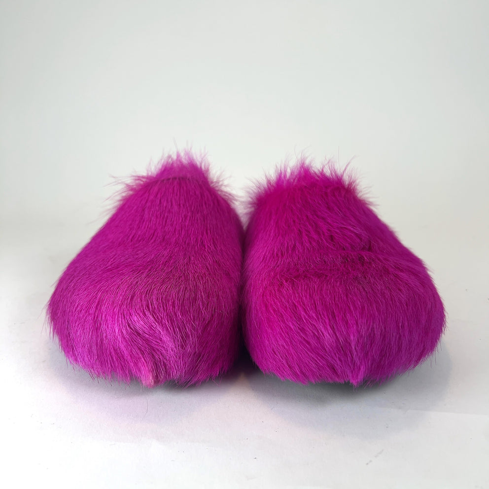 Marni Fussbett Sabot Ponyhair Sandals