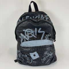 Balenciaga Graffiti Leather Explorer Backpack