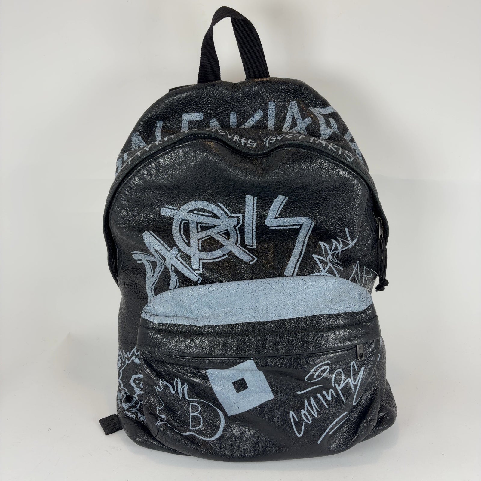 Balenciaga Graffiti Leather Explorer Backpack