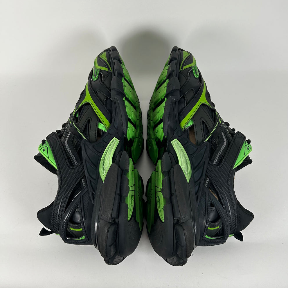 Balenciaga Black/Green Track 2 Sneaker Size 12