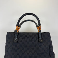 Gucci Bamboo GG Canvas Handle Bags