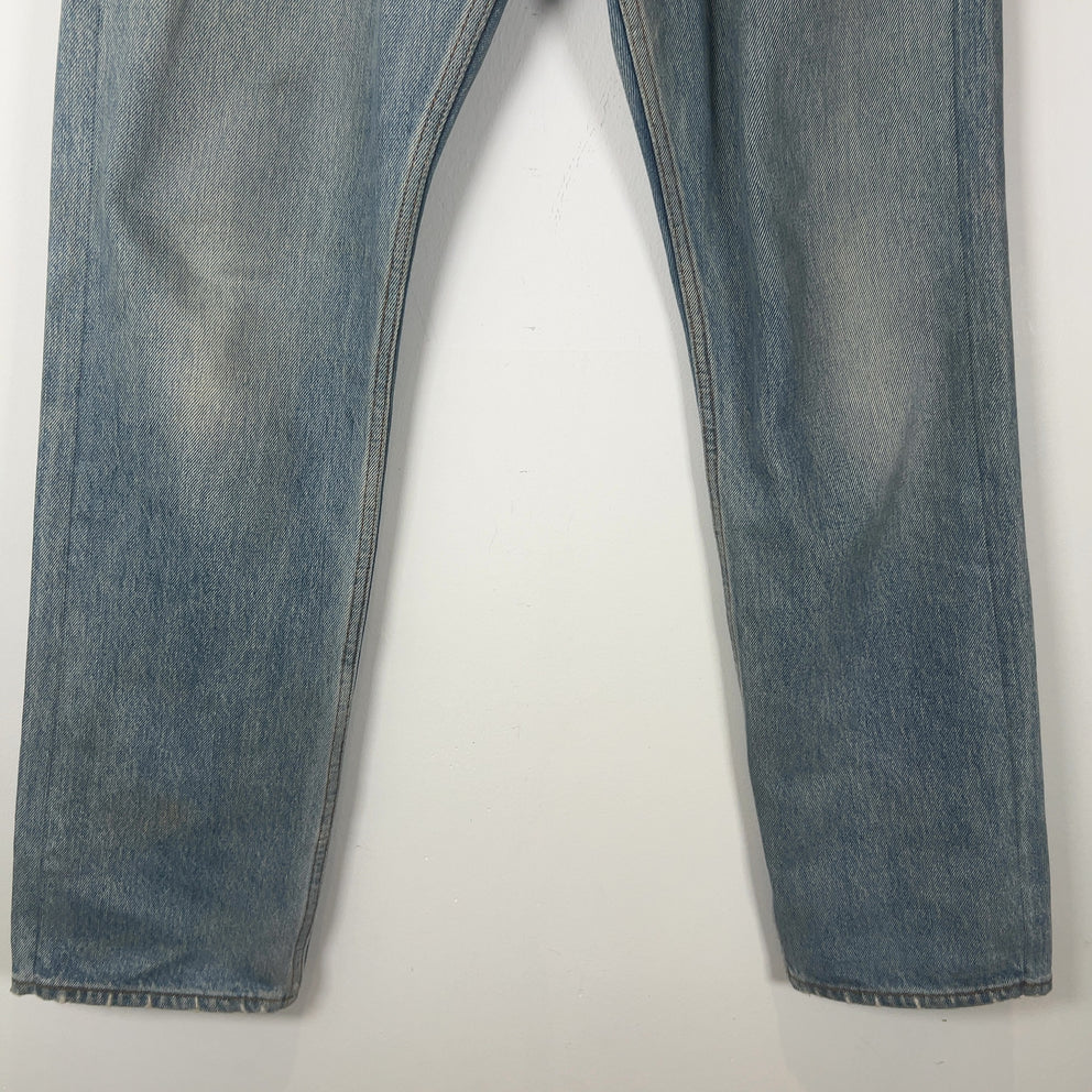 Balenciaga Light Wash Straight Leg Jean