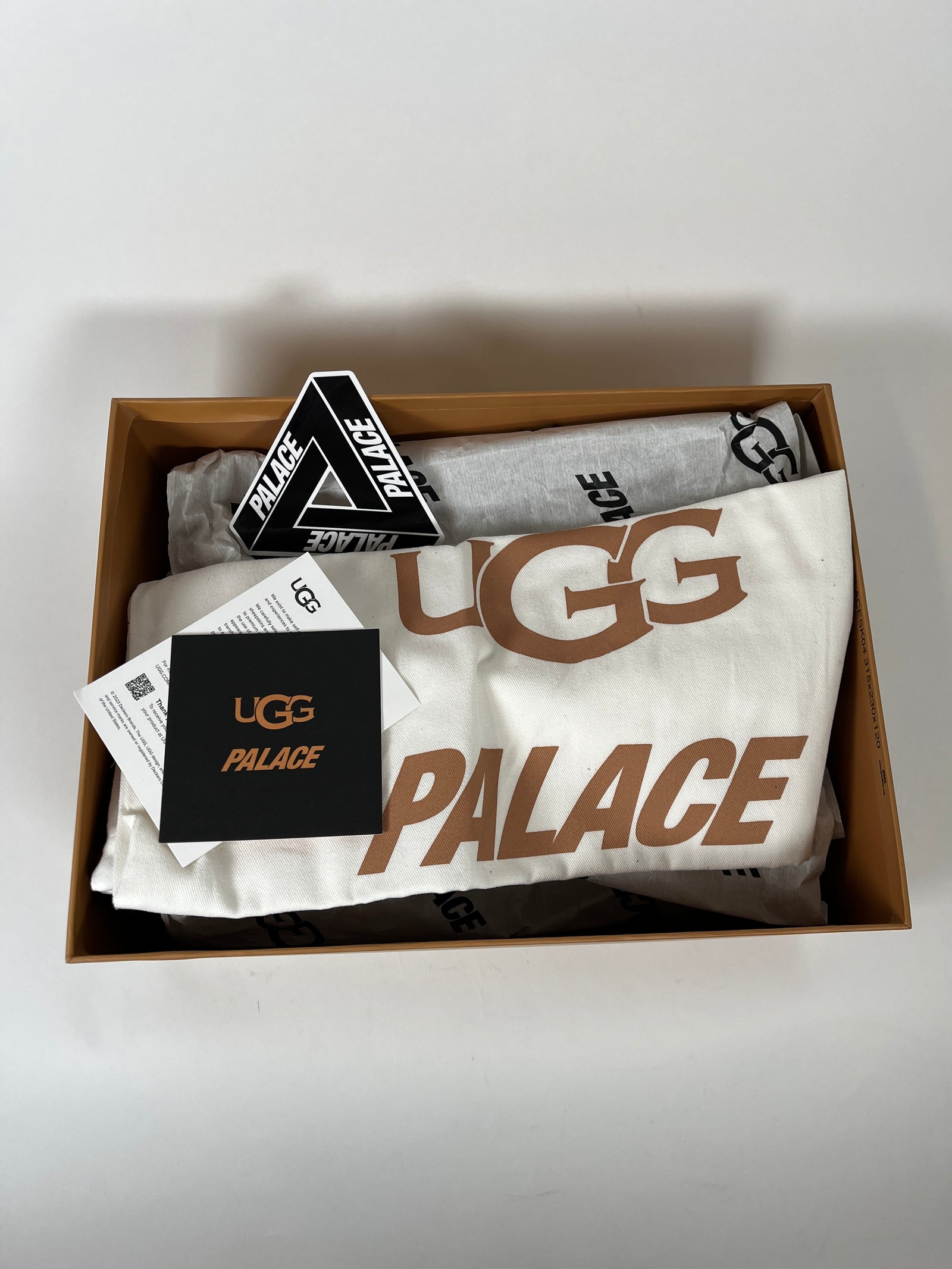 Palace x UGG Black Camo Tasman Slipper Size 8